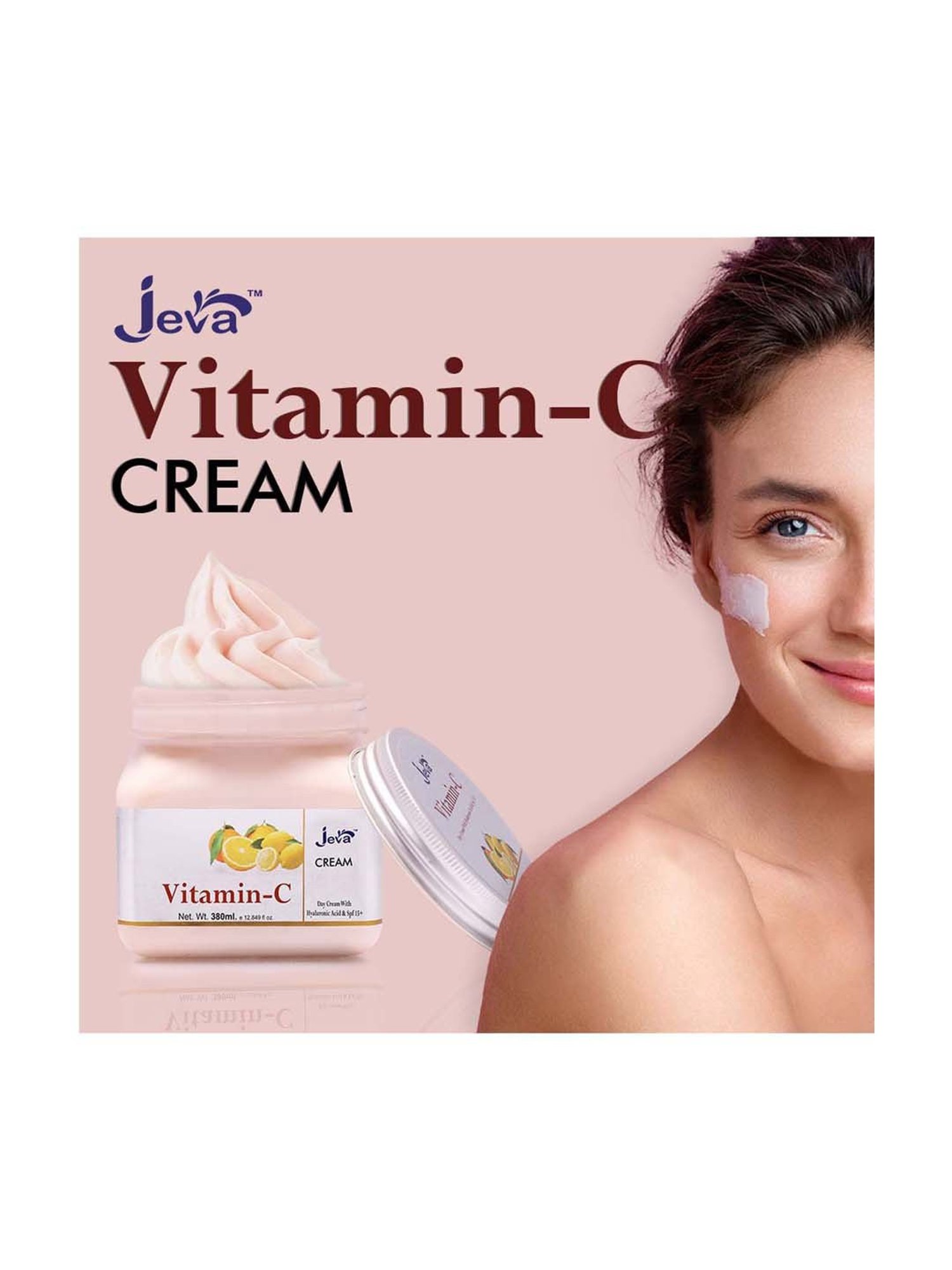 Vitamin C Day Cream with Hyalouronic Acid & Spf 15 - 380 ml