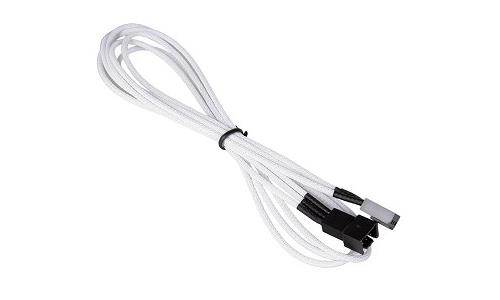 NZXT CBW-3F600 600mm 3-Pin to 3-Pin Fan Extension Cable Cord White Braided