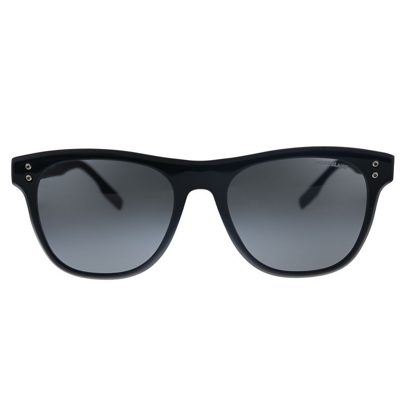 Montblanc MB 124S 001 Unisex Rectangle Sunglasses Black 53mm
