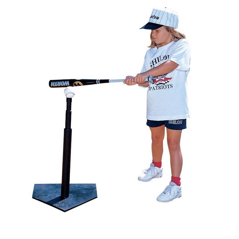 Sportime Adjustable Rubber Batting Tee, 21 to 37-1/2 Inches