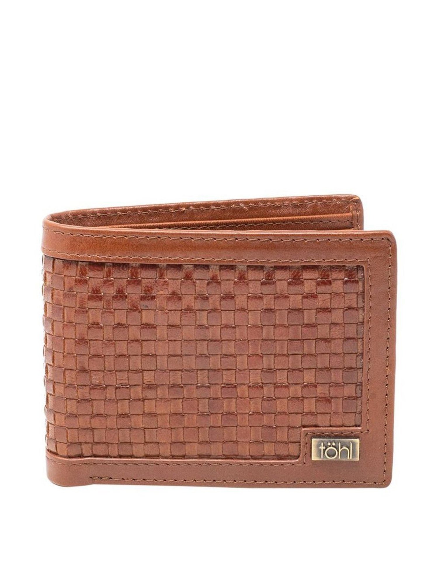 Tohl Tan Casual Leather Bi-Fold Wallet for Men