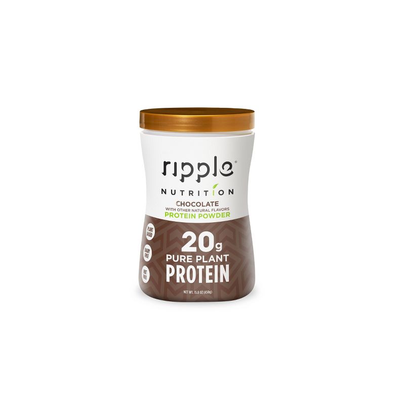Ripple Vegan Protein Powder - Chocolate - 15.8oz