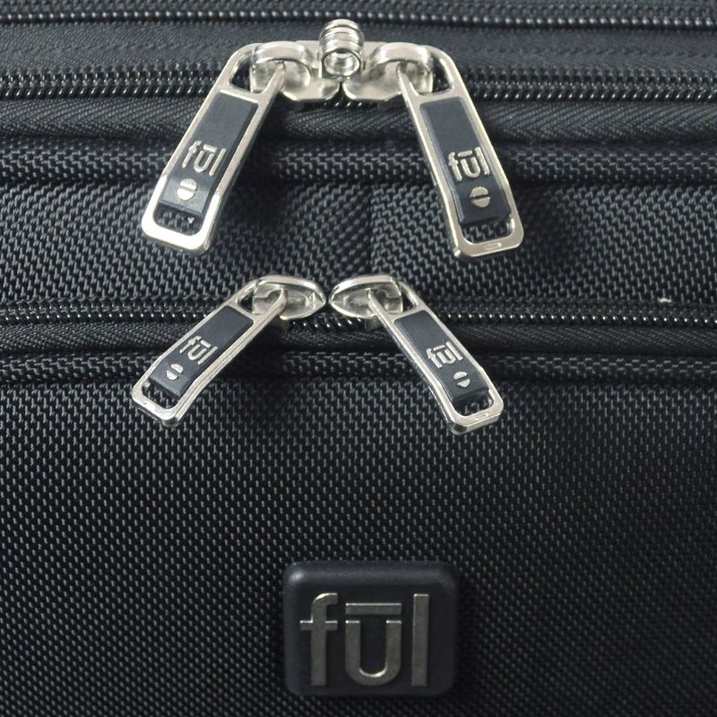FUL Mission 18" Softside Underseat Carry On Suitcase - Black