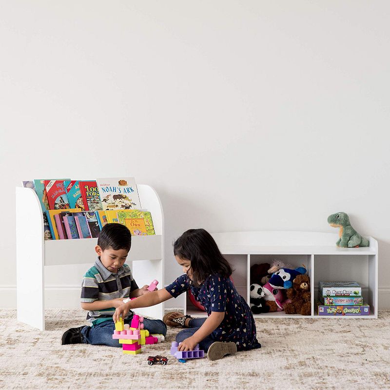 Gaiam Kid Classic Stability Balance Ball Chair with Reliable 4 Wheel Base to Adopt Healthy Posture, Keep Body Active, and Mind Engaged, Orange & Gray