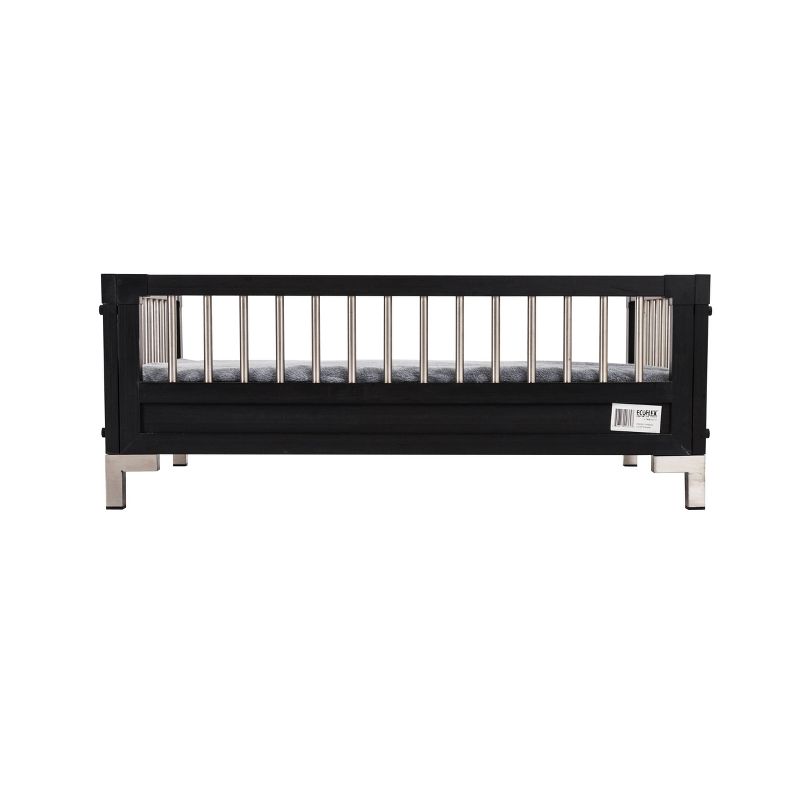 ECOFLEX Raised Dog Bed with Memory Foam Cushion - Espresso-  Large