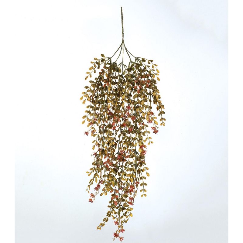 Sullivans Artificial English Boxwood and Berry Vine 27"H Green