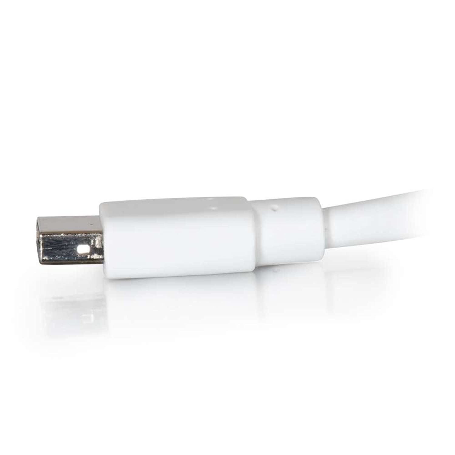 C2G 54412 Mini DisplayPort Cable M/M - Digital Audio Video, White (10 Feet, 3.04 Meters)