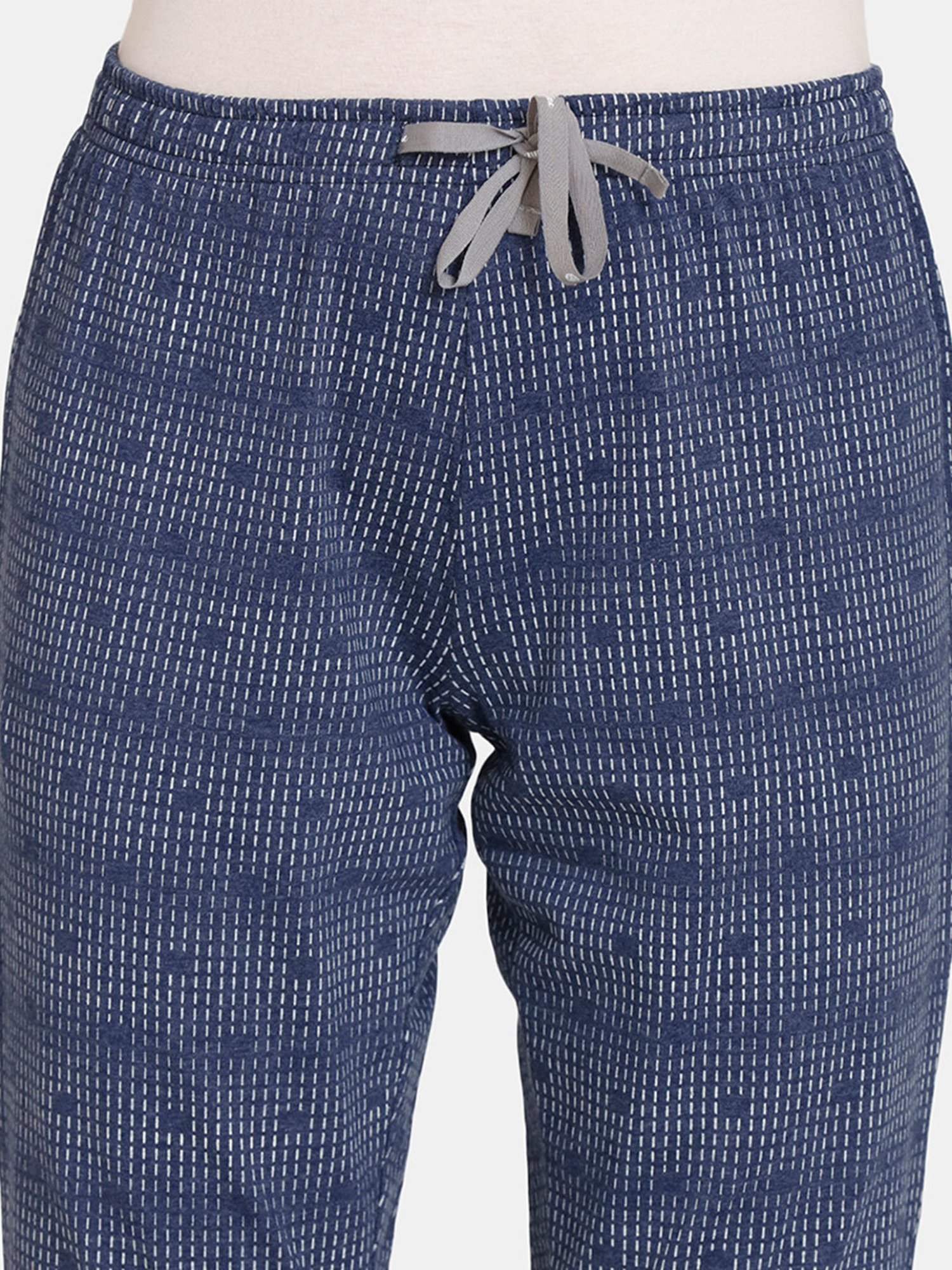 Rosaline by Zivame Navy Printed Joggers