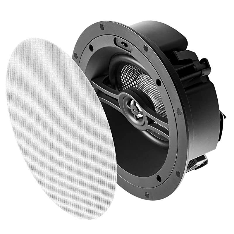 6.5" Trimless Ceiling Speaker 90W LCR Home Theater Surround, Contour Switch, ACE670 (Single)
