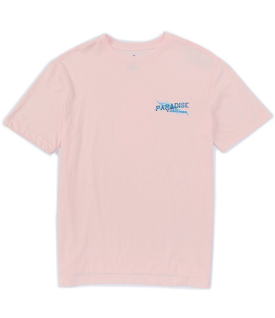Caribbean Pink Short-Sleeve Screen Print Tee