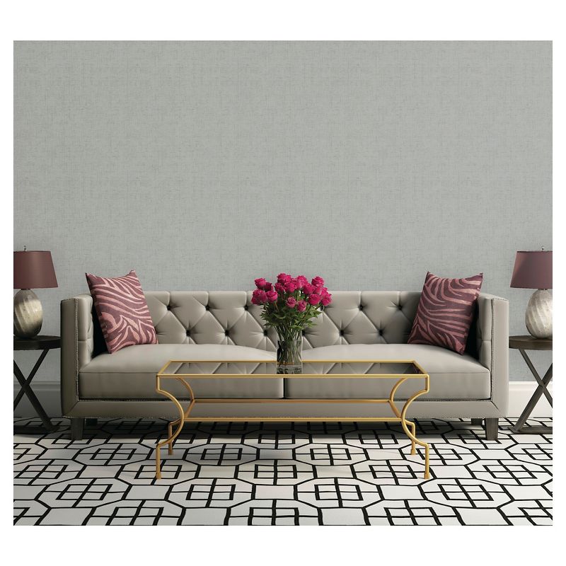 Devine Color Weave Peel & Stick Wallpaper Gray