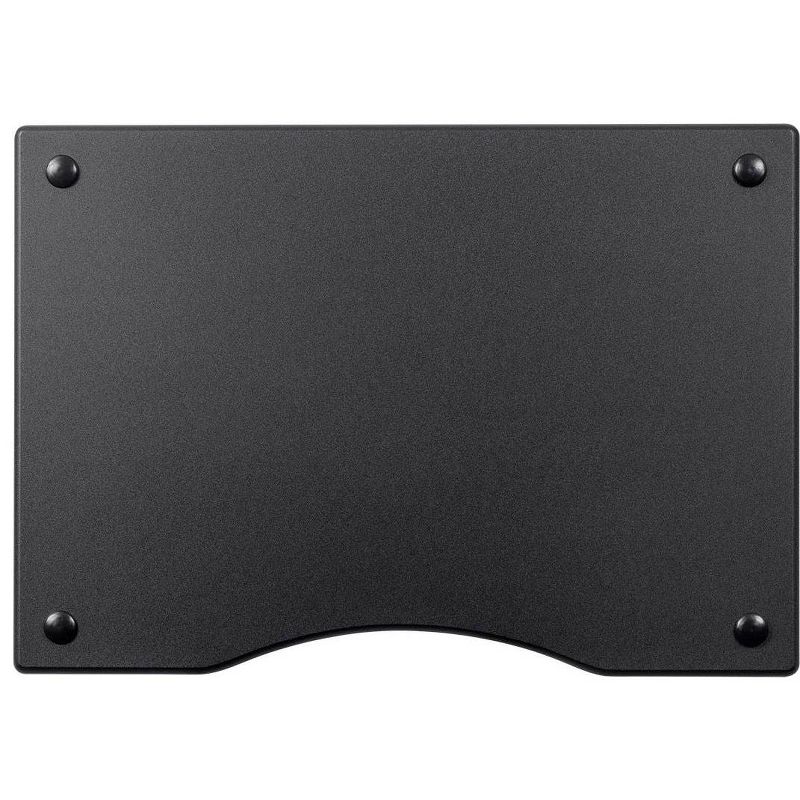 Monolith 4 Tier/Shelf Audio Stand - Black | Open Air Storage, Modular Design, Sturdy, Compatible With Bose, Polk, Sony, Yamaha, Pioneer and others