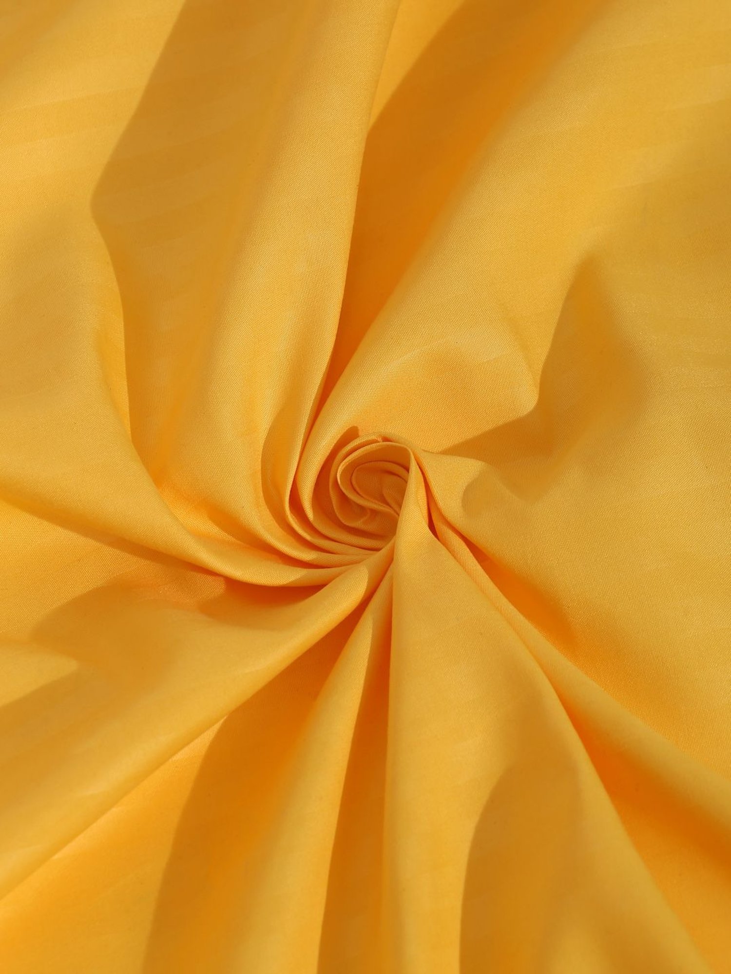 Hosta Homes Stripes Yellow 280 TC Poly Satin Single Bed Sheet with 1 Pillow Cover