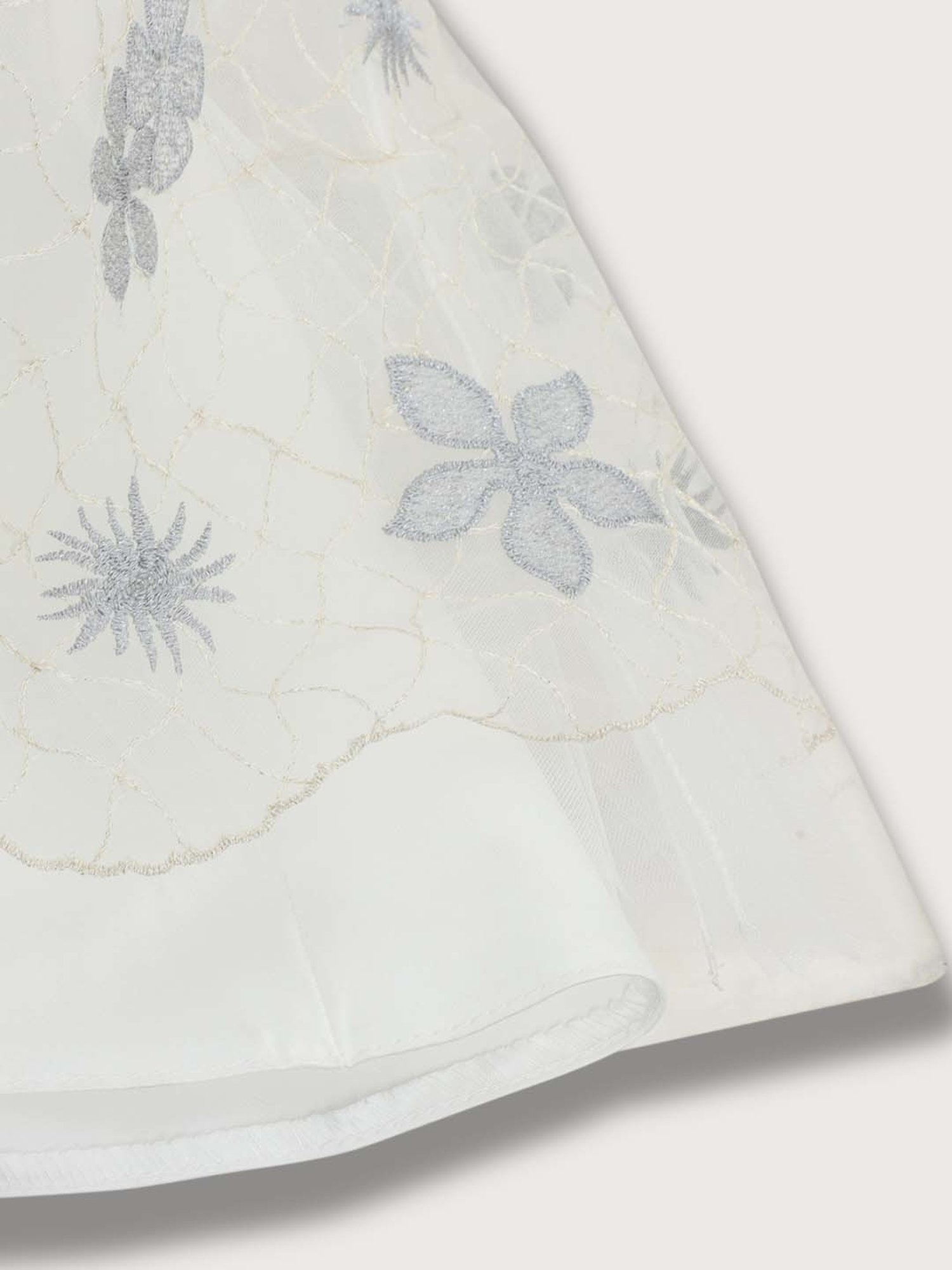 Blue Giraffe Kids White Embroidered Dress