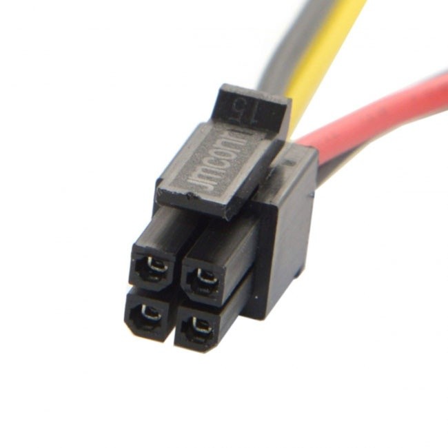 Jimier ATX Molex Micro Fit Pitch 3.0mm 4Pin Male to Open Wire Power Adapter Cable 15cm 20AWG UL1007 PW-072-0.15M