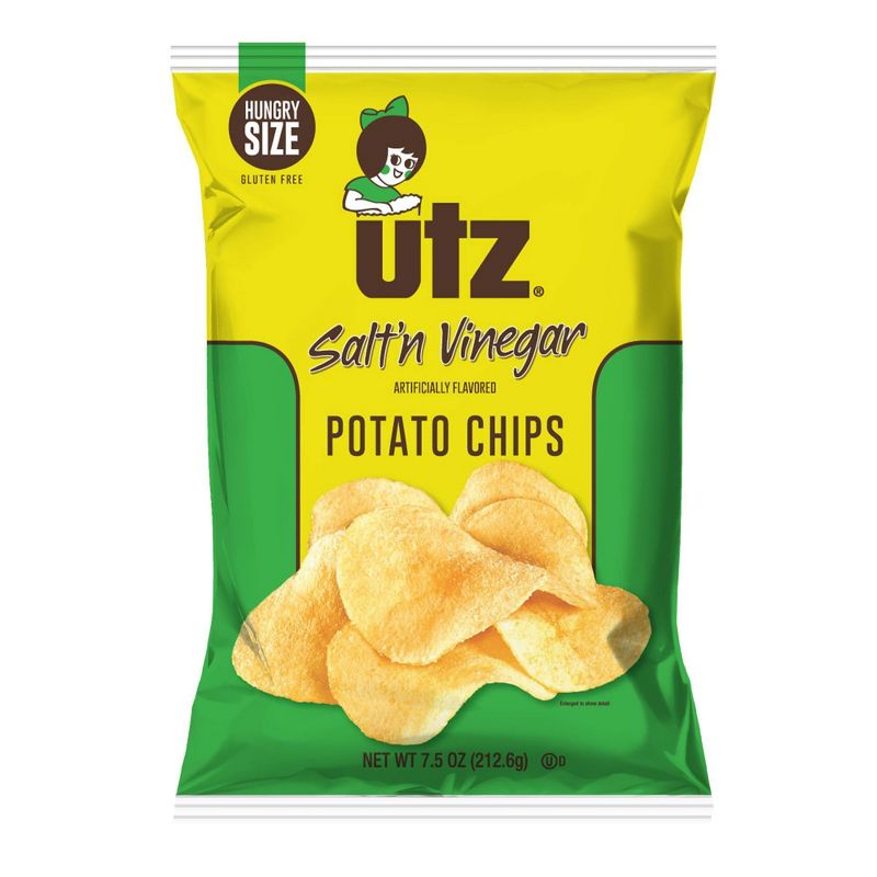 Utz Salt & Vinegar Potato Chips - 7.5oz
