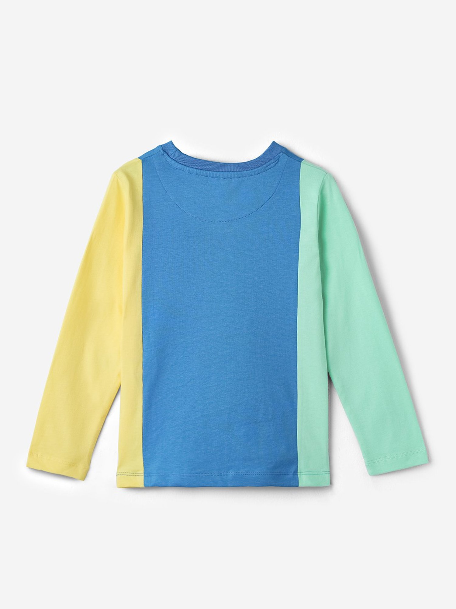 The Souled Store Kids Multicolor Color Block Full Sleeves T-Shirt