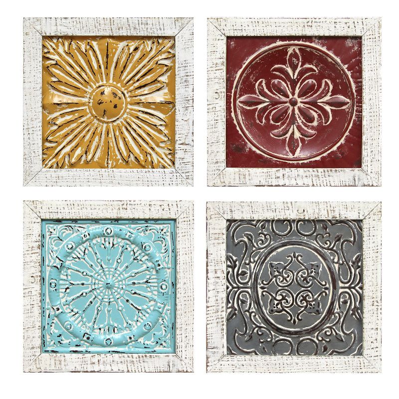 (Set of 4) 12" x 12" Accent Tile Wall Art - Stratton Home Décor