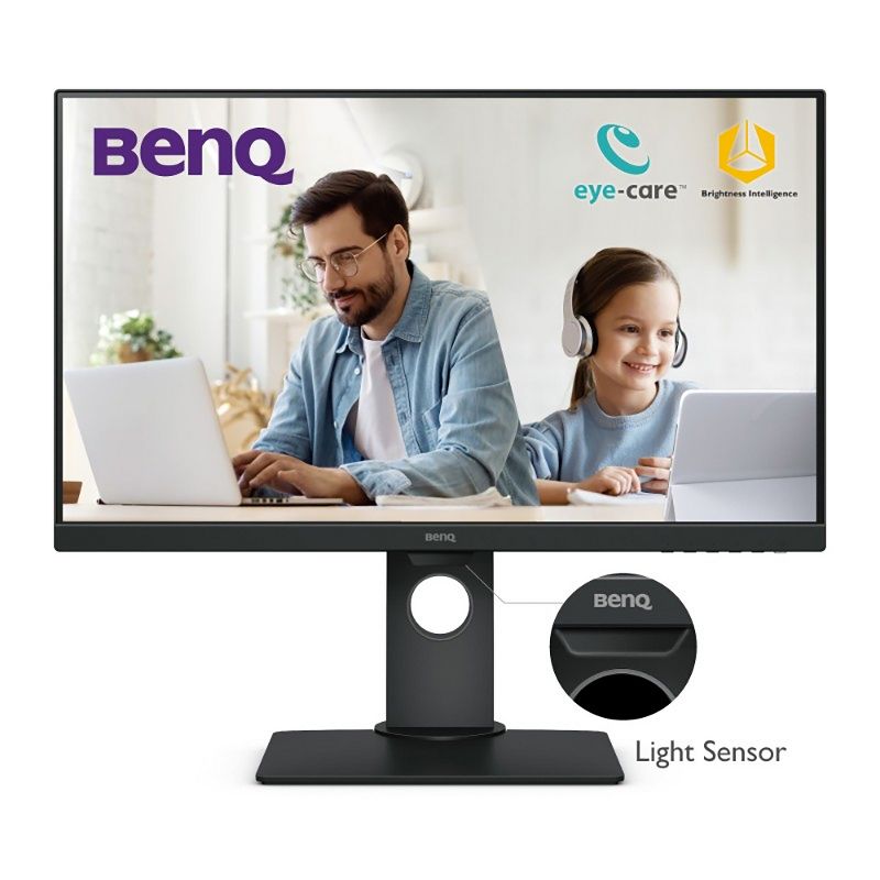 BenQ GW2780 27 Inch Full HD 1920 x 1080 60Hz IPS Stylish Monitor 1080p Eye-care Technology, Built-in Speakers, 5 ms Low Blue Light Flicker-Free Backlit LED - Black