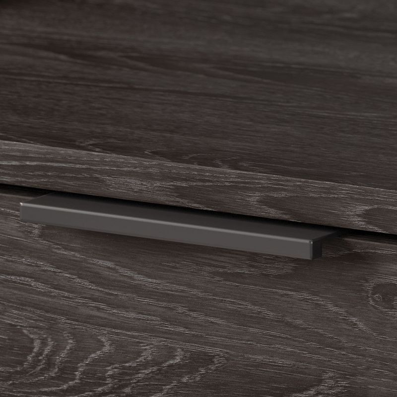 Office by kathy ireland Atria Door Kit for 5 Shelf Bookcase Charcoal Gray ARB230CR