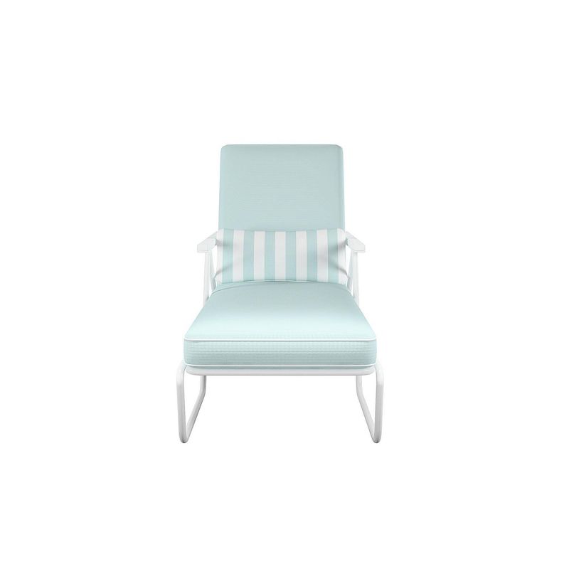 NewPort Outdoor Wicker Chaise Lounge - Dark Gray - Coaster