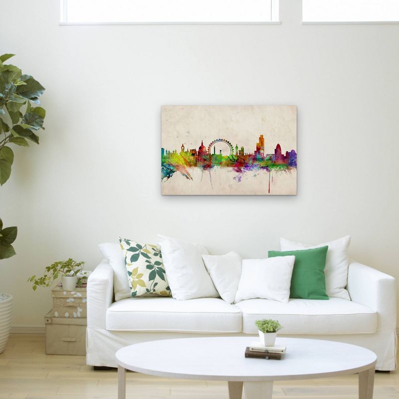 22" x 32" London Skyline by Michael Tompsett - Trademark Fine Art