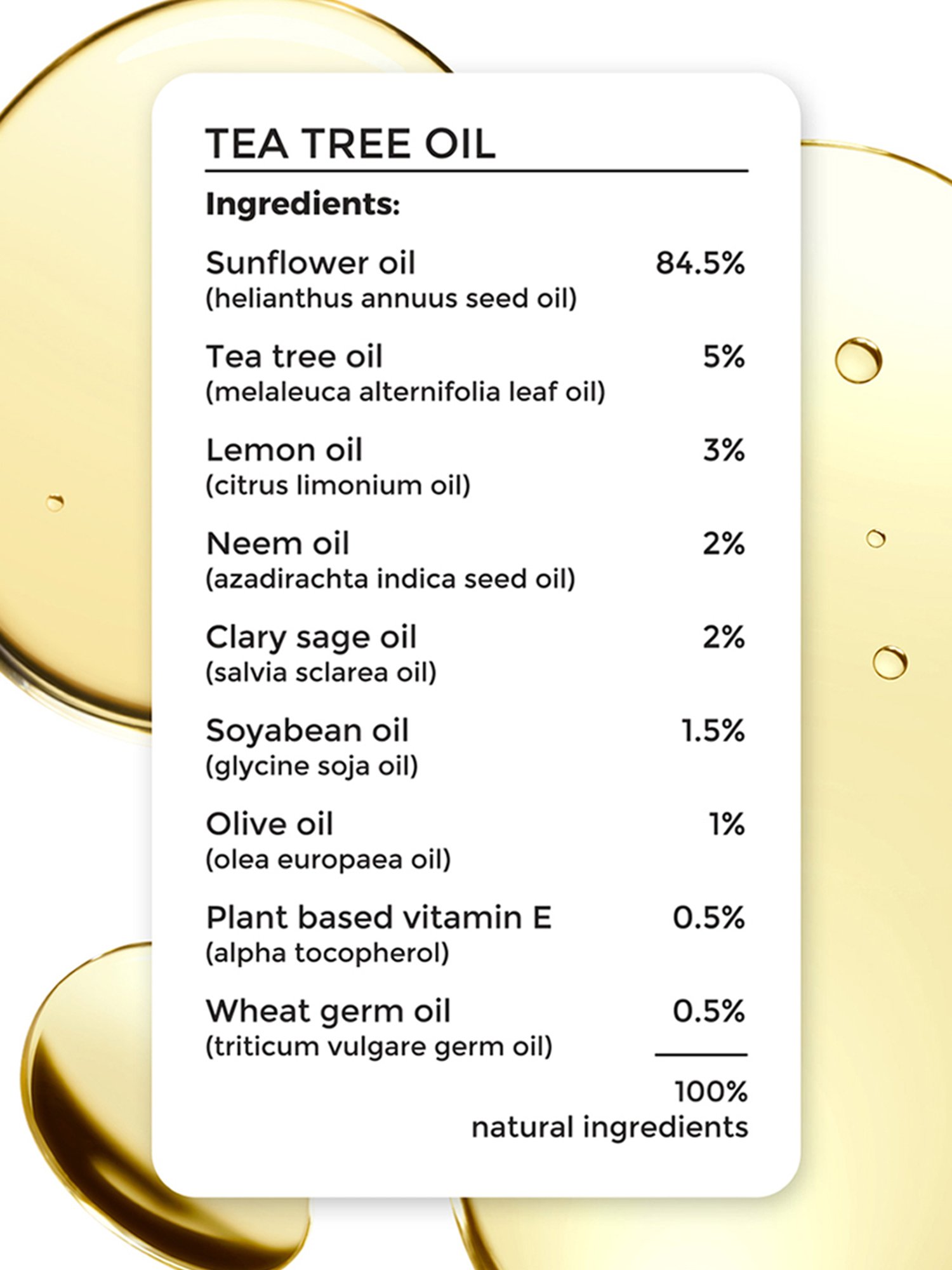 Brillare 100% Natural Tea Tree Oil - 100 ml