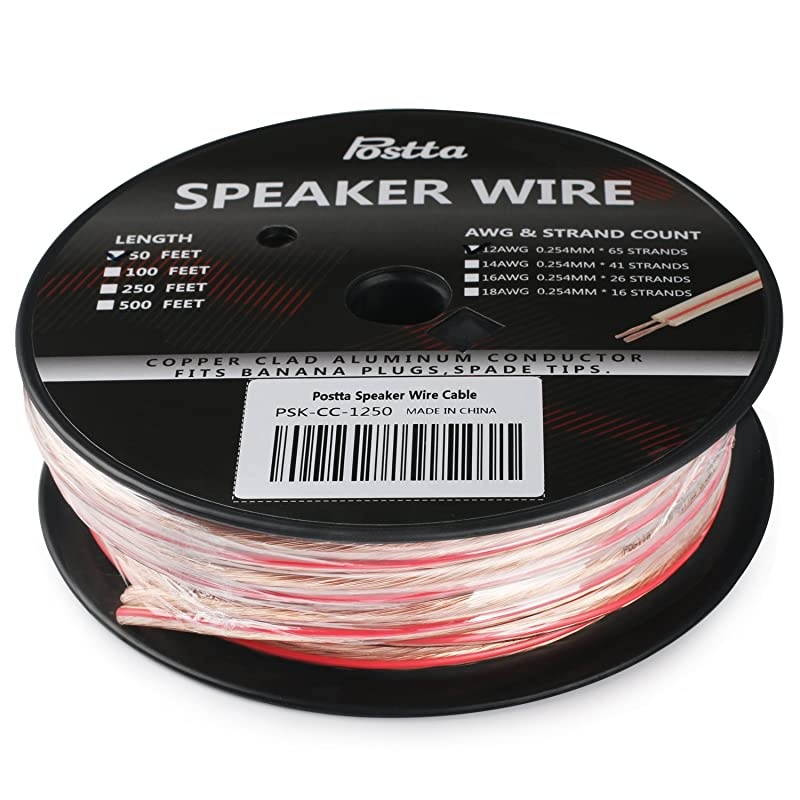12Gauge Speaker Wire Cable 50 Feet