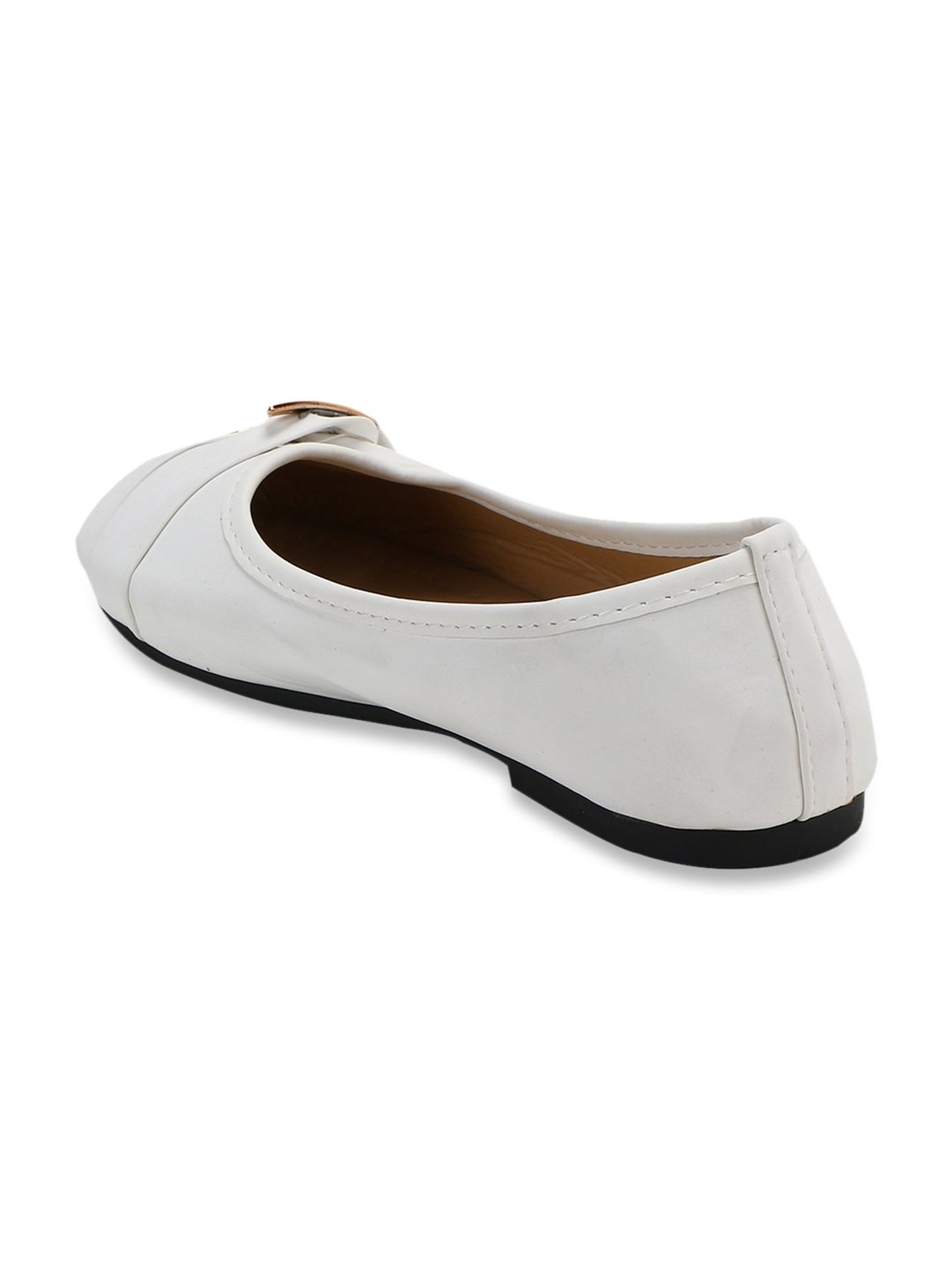 Passion Petals Kids White Flat Ballets