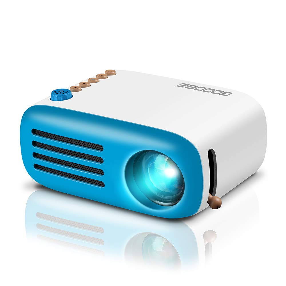 Mini Projector, GooDee LED Pico Projector, Pocket Video Projector Support HDMI Smartphone PC Laptop USB for Movie Games