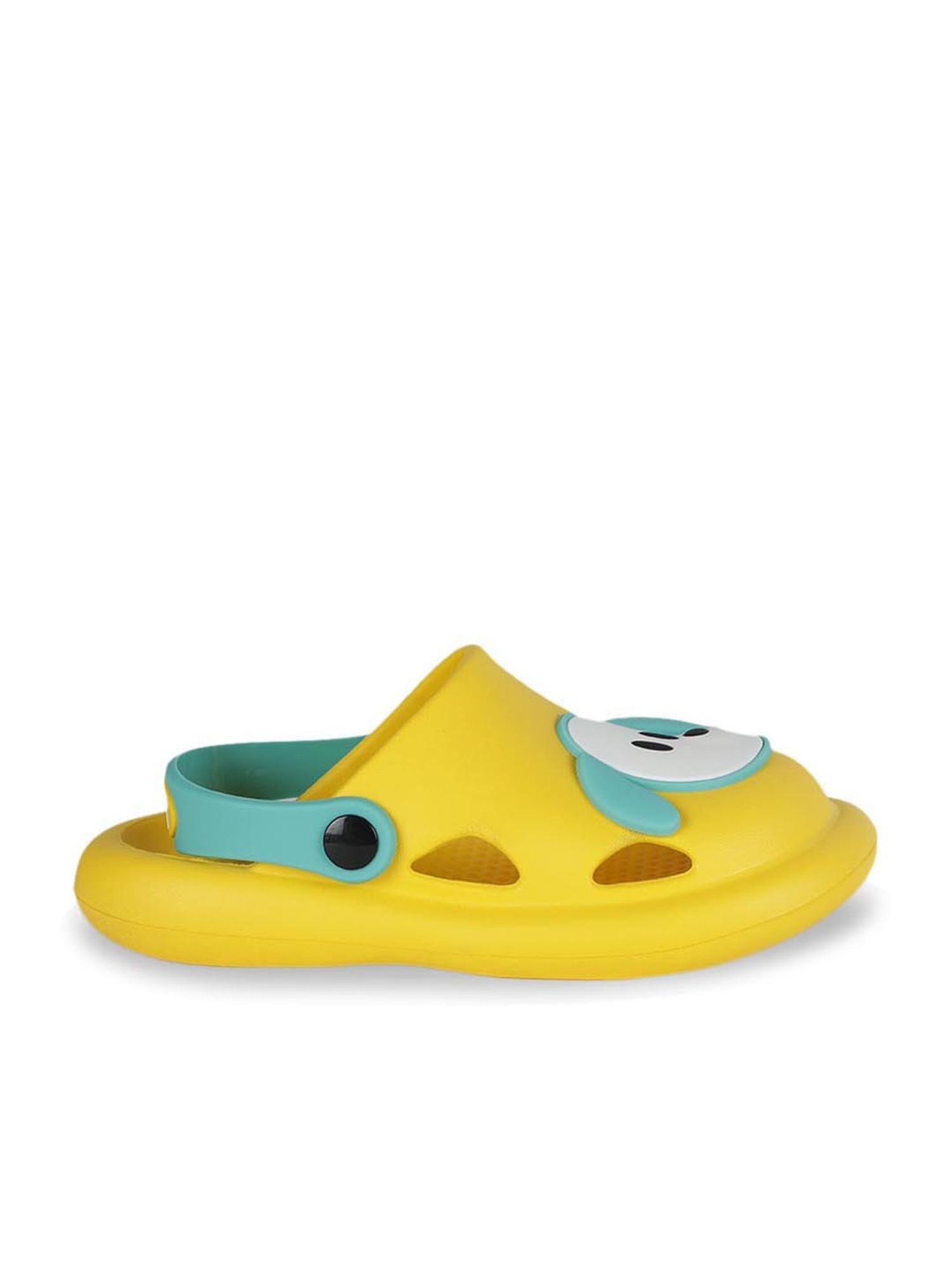 Passion Petals Kids Yellow Sling Back Clogs