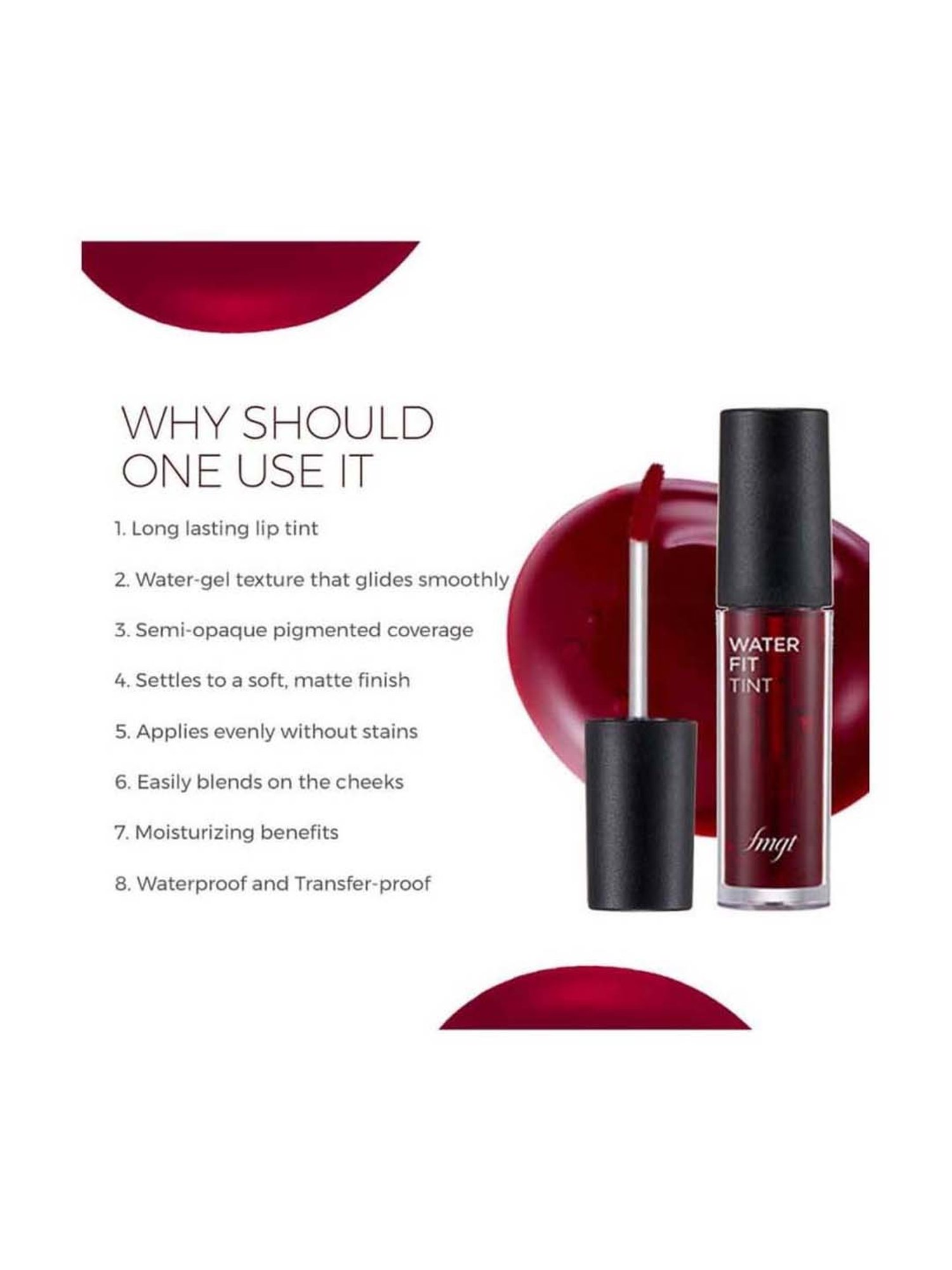 The Face Shop Water Fit Lip Tint Cherry Kiss - 5 gm