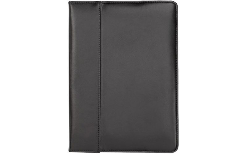 Cyber Acoustics Carrying Case (Portfolio) iPad Air - Black - Scratch Resistant Interior - Leather - Hand Strap