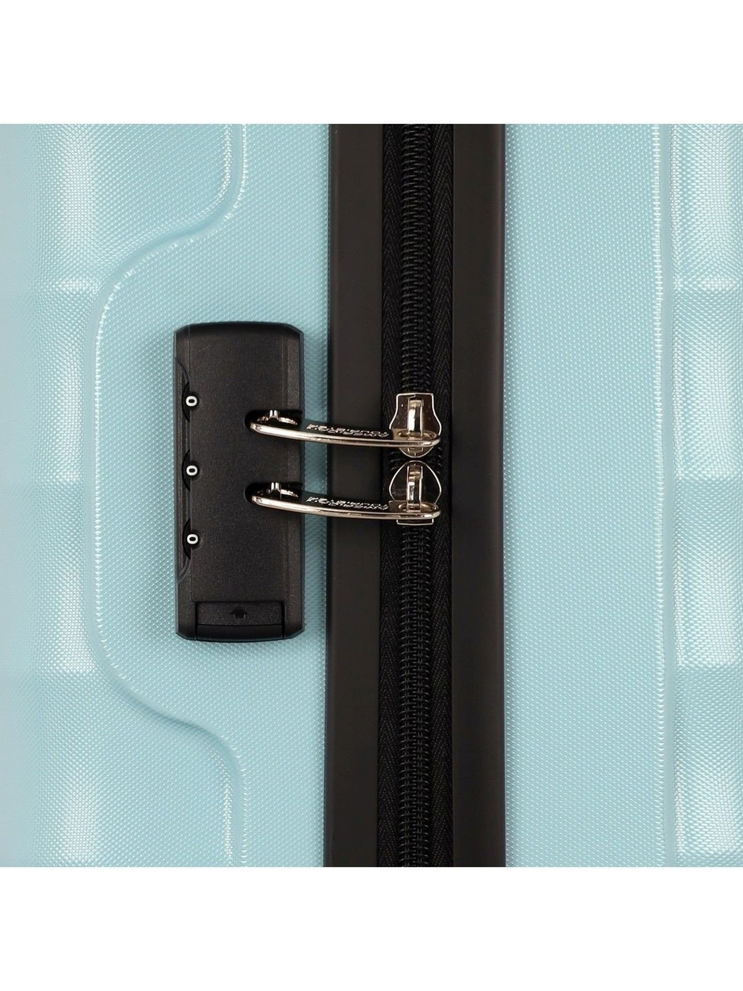 American Tourister Barcelona Powder Blue Solid Hard Cabin Trolley Bag - 55 cm