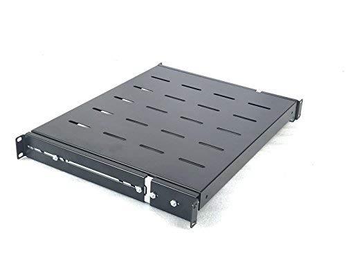 Raising Electronics Sliding Rack Server Shelf 1U 19'' 4 Post Rack Mount-Adjustable 15''-24''