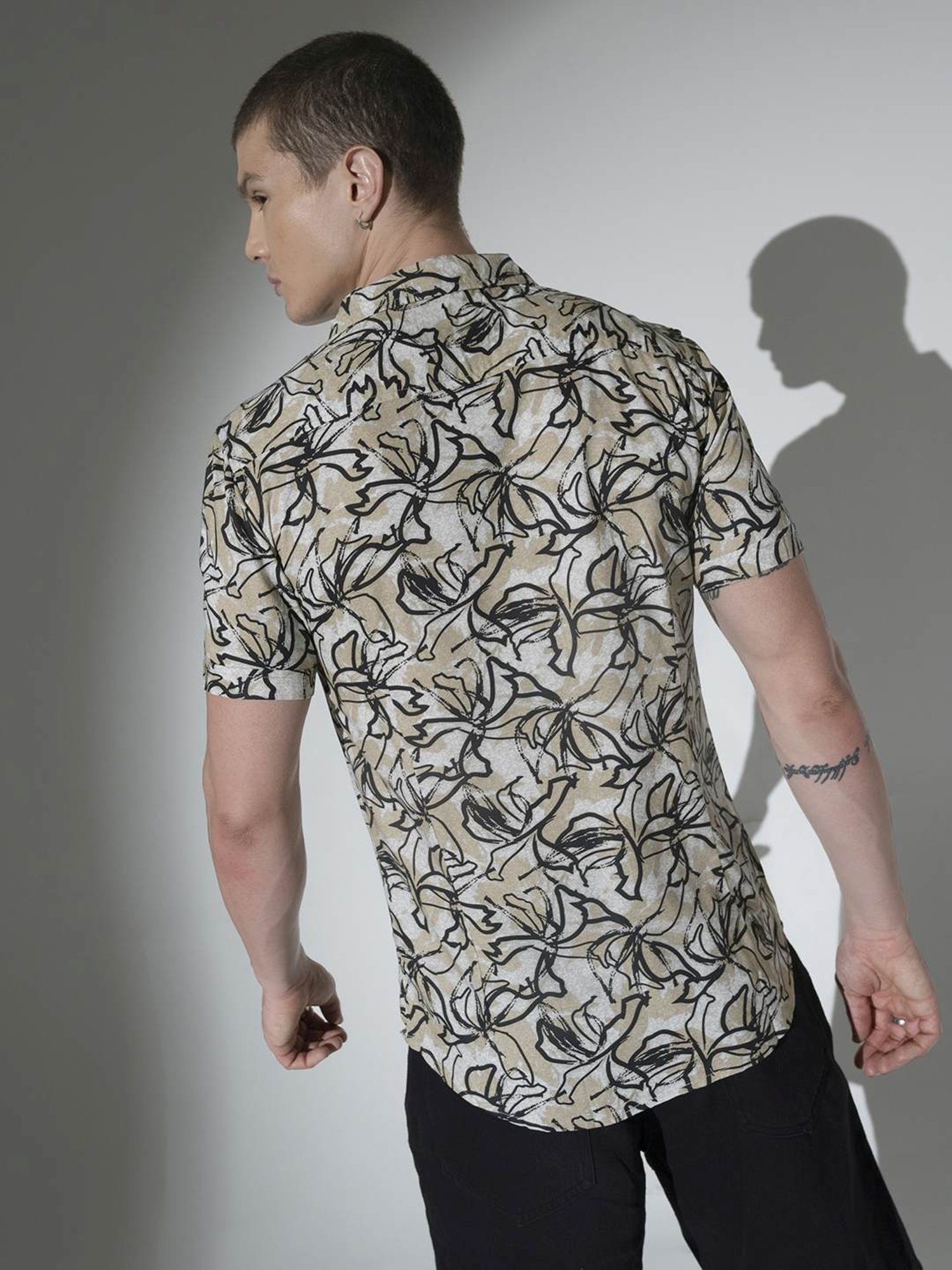 Hubberholme Multicolored Boxy Fit Printed Shirt