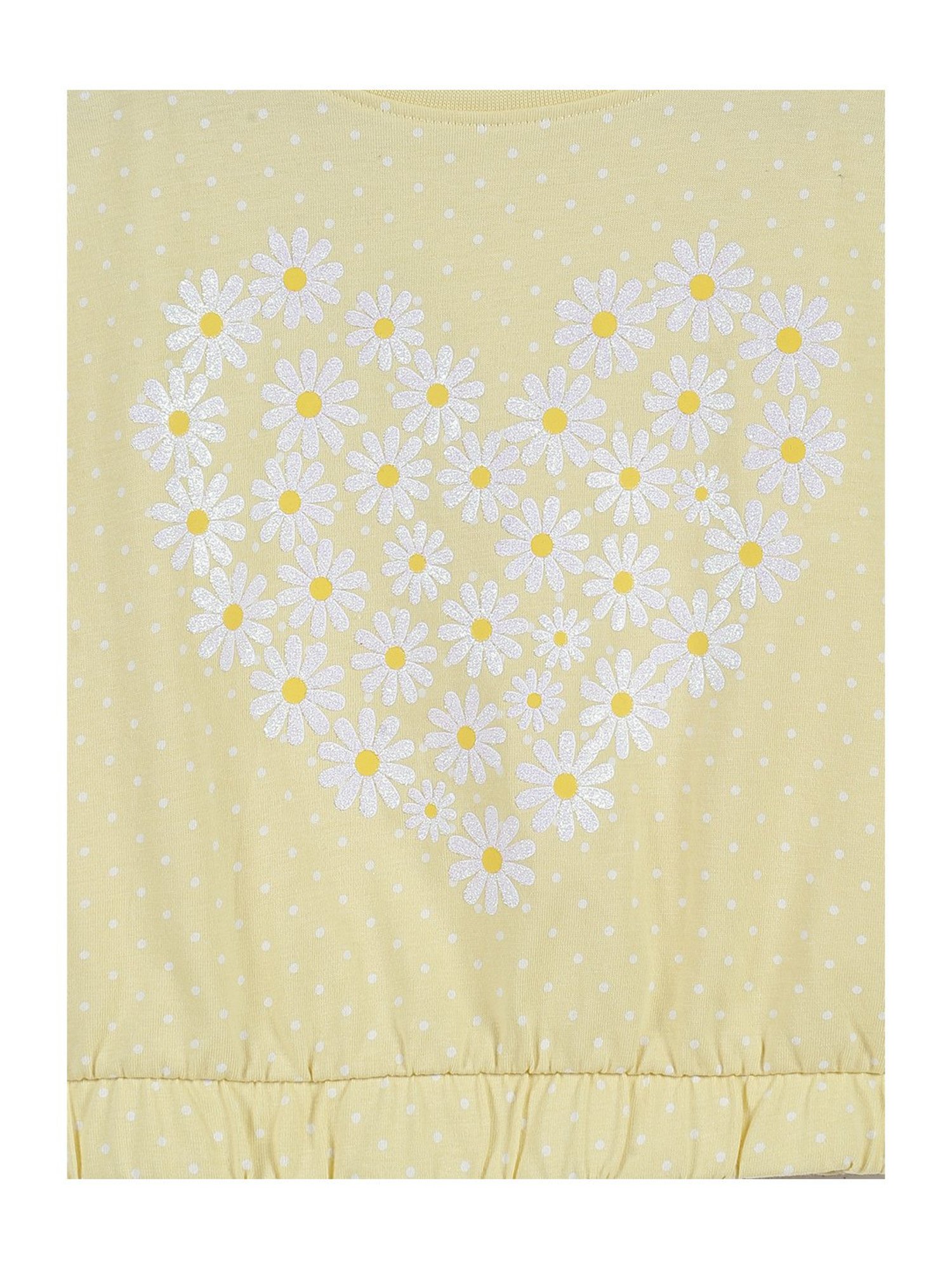 Plum Tree Kids Yellow & Pink Printed Crop Top (Pack Of 2)