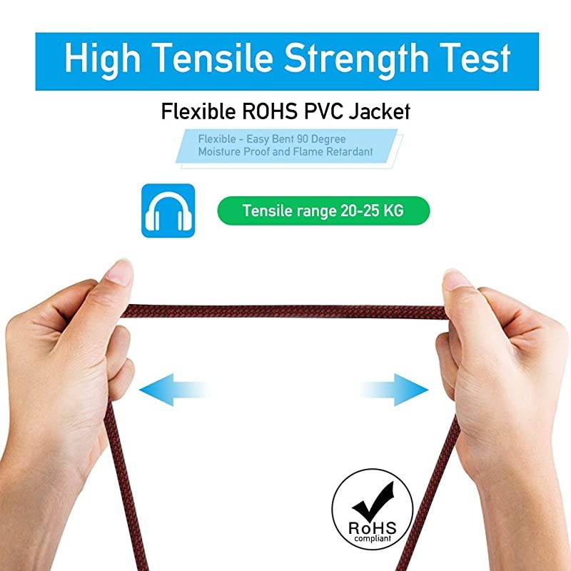 XLR Cable 3ft Male to Female,  Microphone XLR Cable 3 Pin Nylon Braided Balanced XLR Cable Mic DMX Cable Patch Cords with Oxygen-Free Copper Conductors