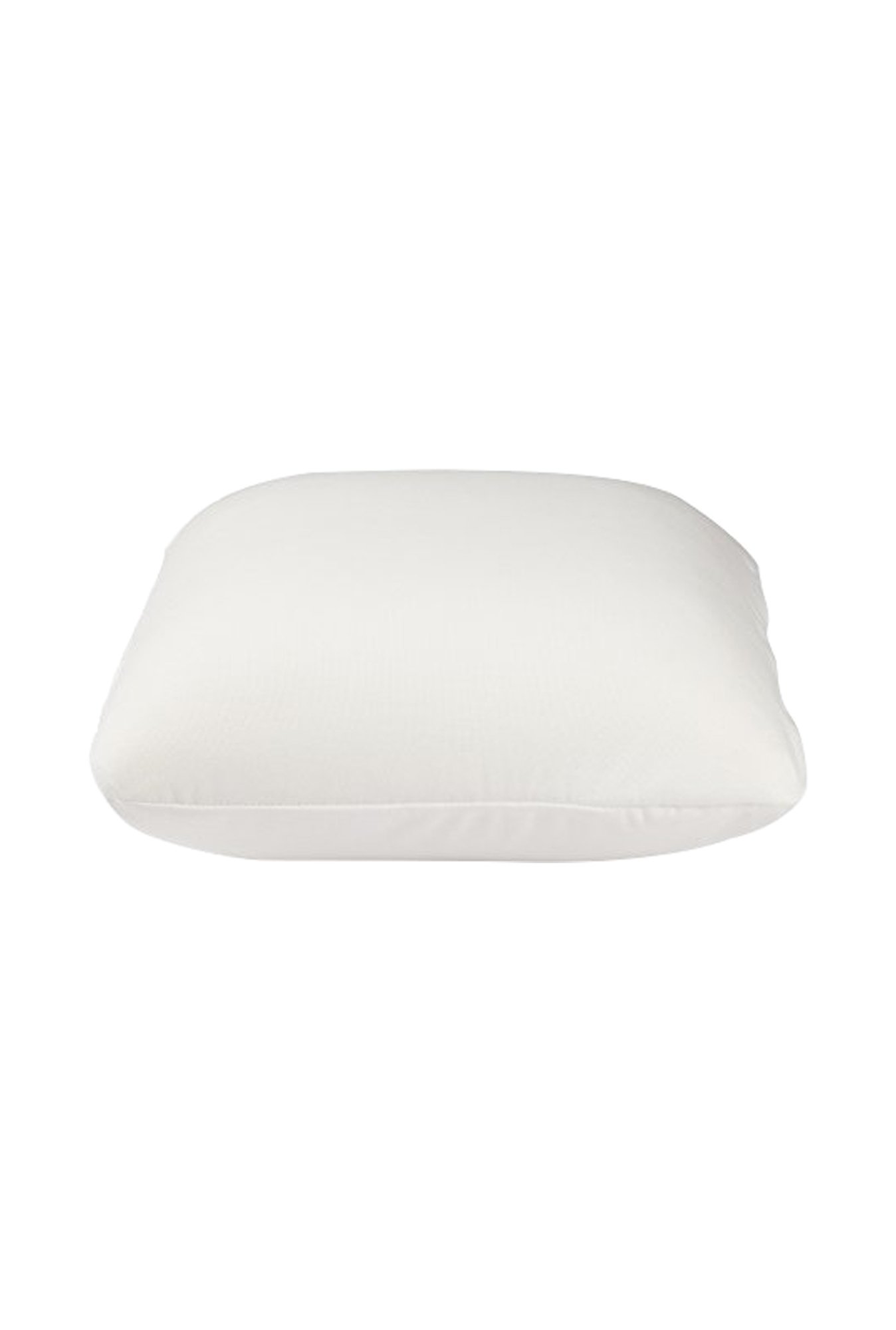 The White Willow White Solid Memory Foam Cushion - Set of 1