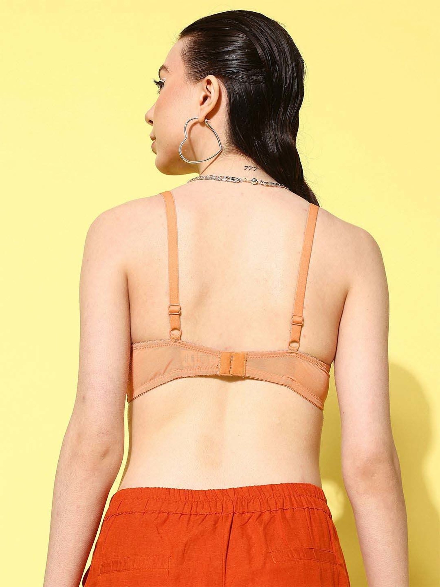 Leading Lady Brown Printed T-Shirt Bra