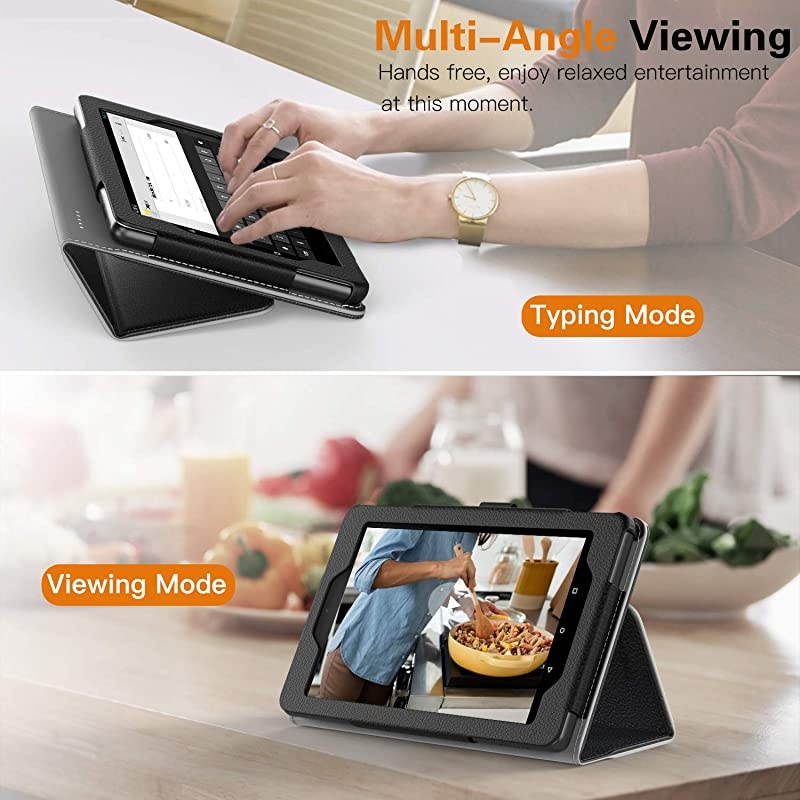 Case Fits AllNew Fire 7 Tablet 9th Generation 2019 Release Lightweight Smart Shell Slim Folding Cover Case with Auto WakeSleep Fit  Fire 7 Tablet Black
