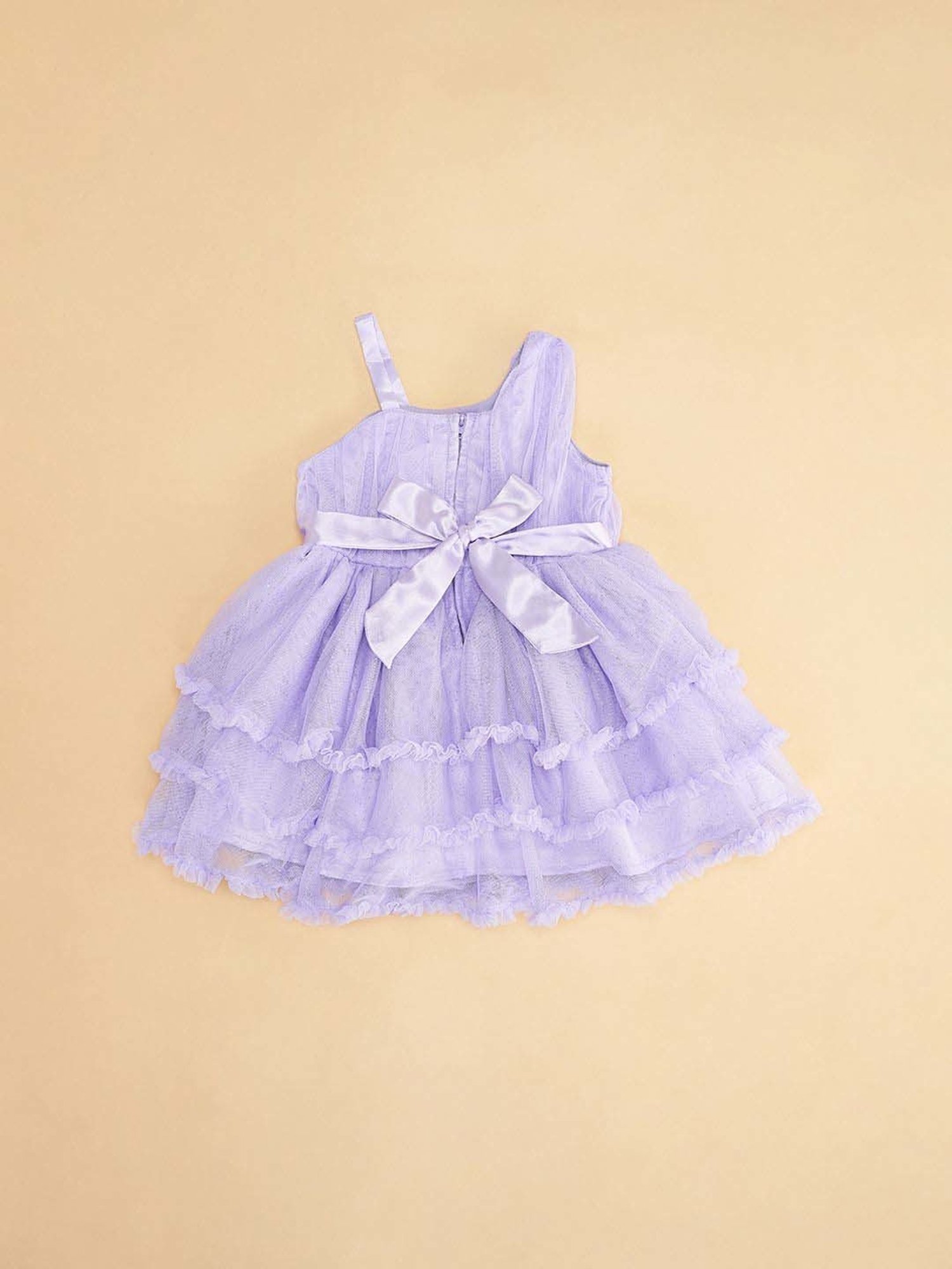 Pantaloons Baby Lavender Cotton Applique Dress
