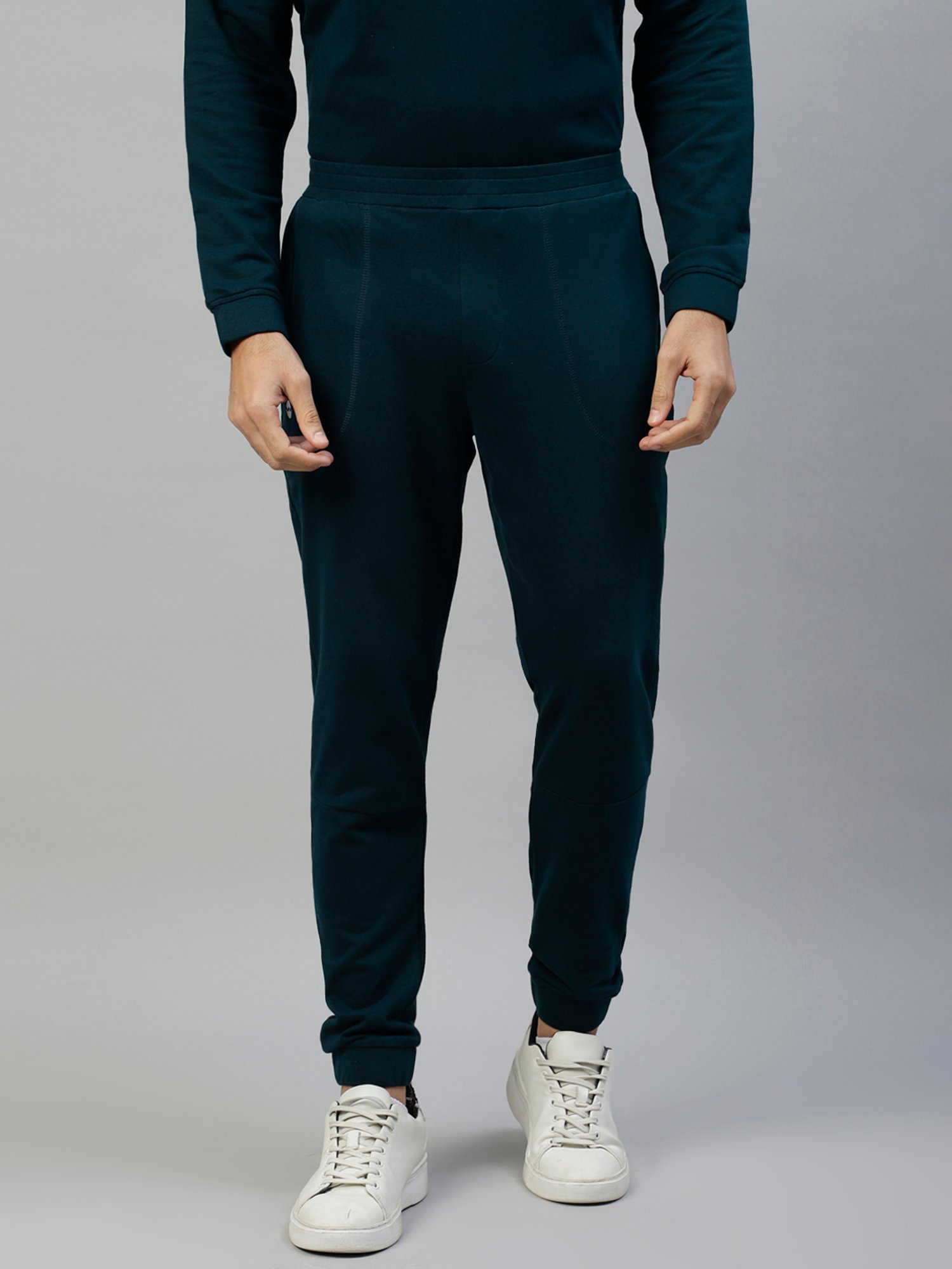 Slowave Teal Regular Fit Joggers