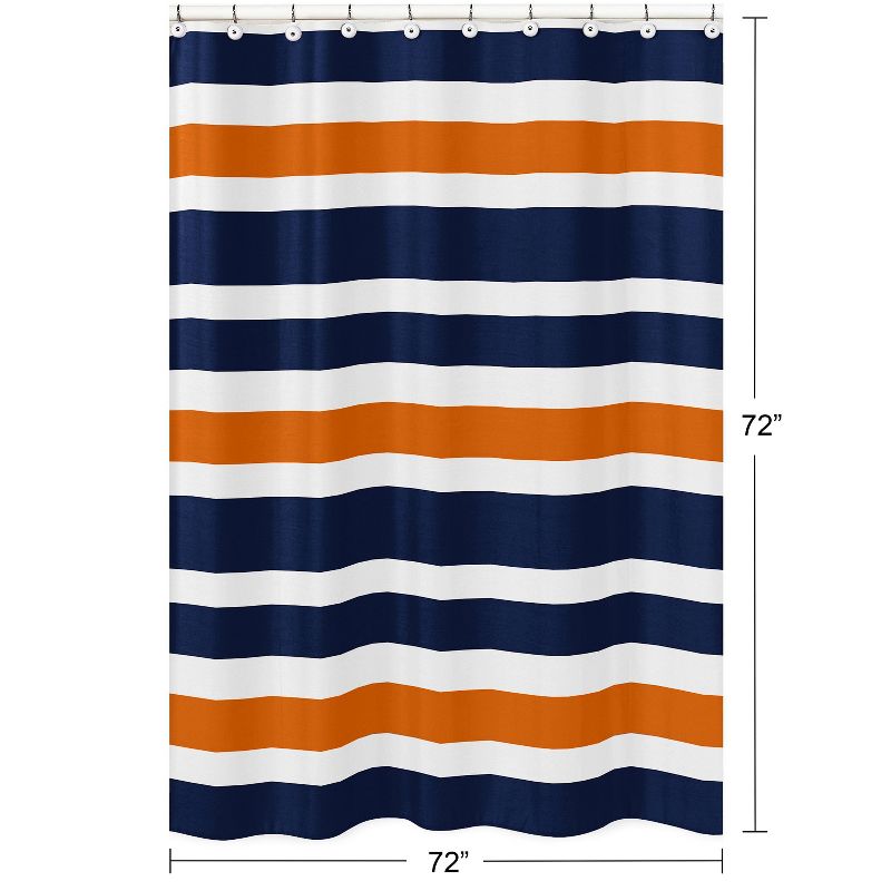 Striped Shower Curtain Navy - Sweet Jojo Designs