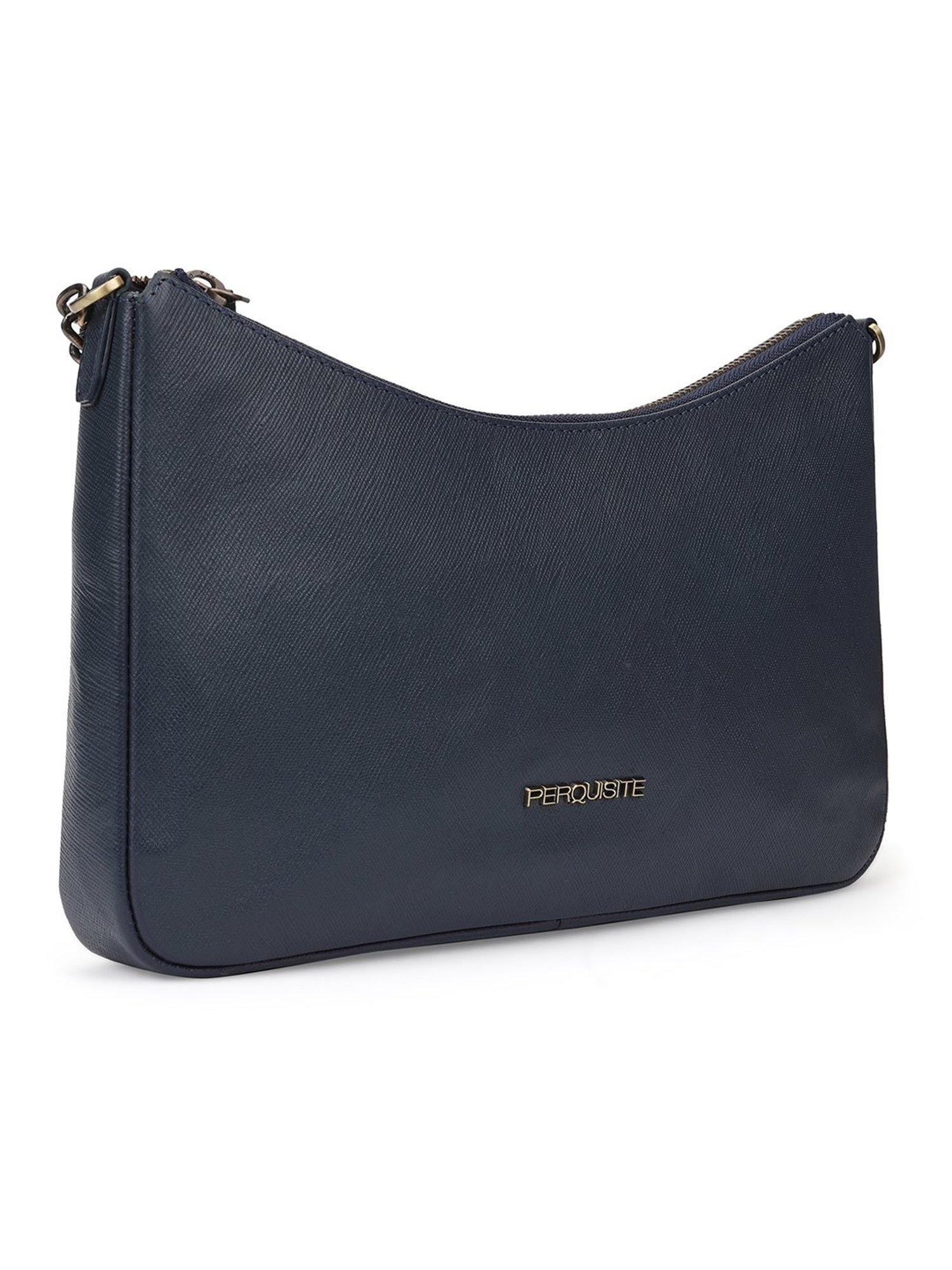 PERQUISITE STEPHANIE Blue Solid Small Sling Handbag