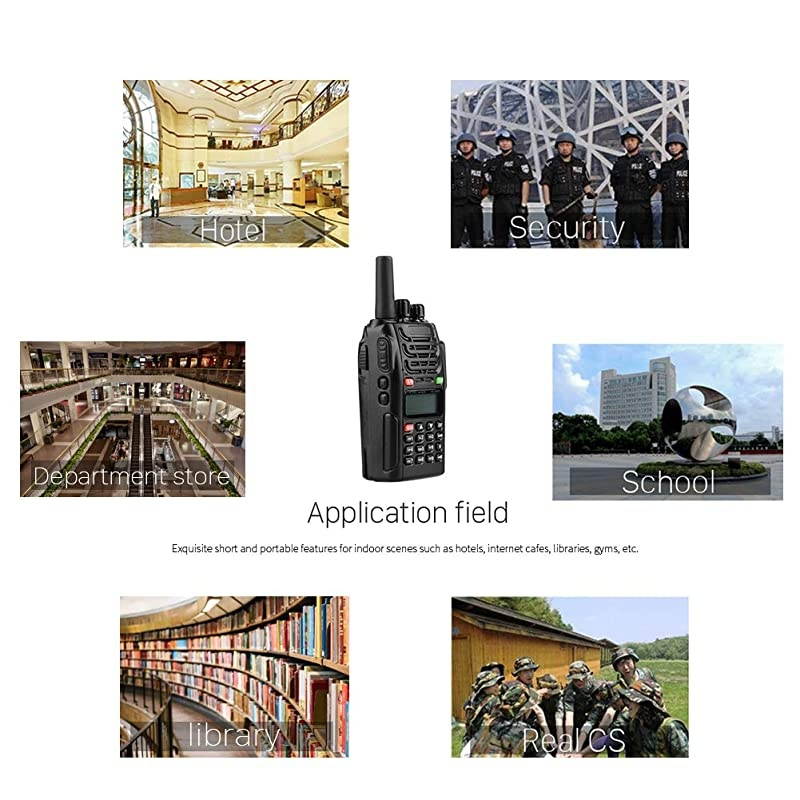 NK761M Mini SMAFemale Antenna 18 8W Dual Band VHF UHF 144430MHz for BaoFeng BFF8HP UV5R BF888S UV5R5 DM5R DM1701 DM1801 UV82 UV5X3 UV5RTP WOUXUN KGUV6D KGUVD1P 4 Pack