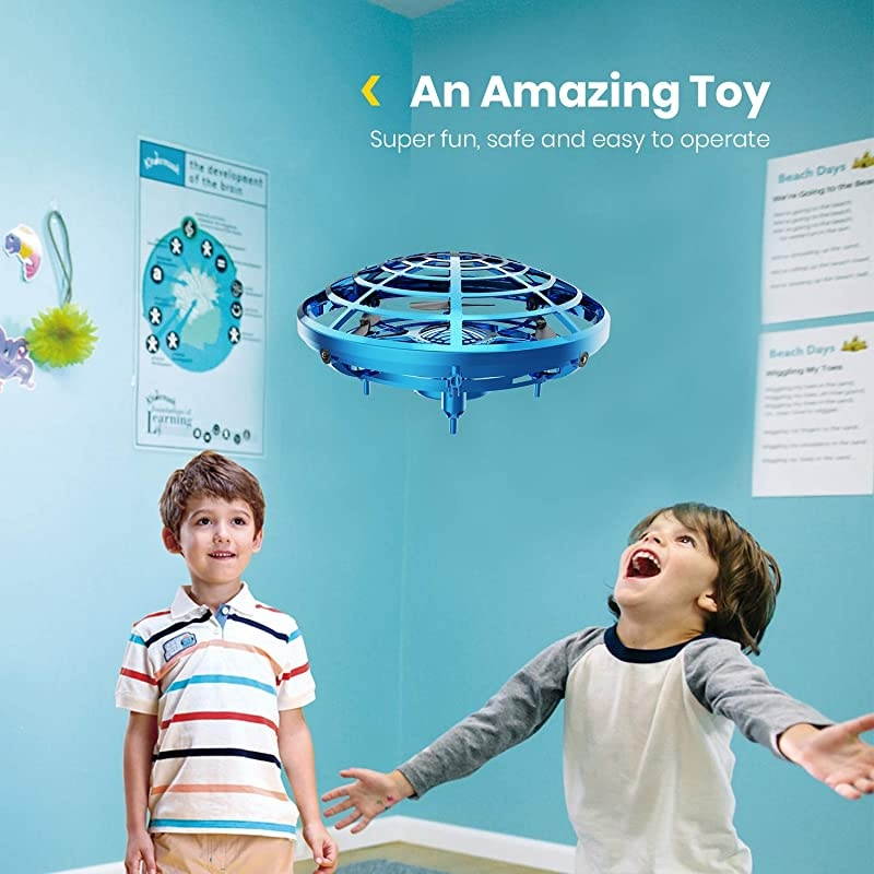 Drone for Kids Toys Hand Operated Mini Drone UFO Flying Ball Toy Gifts for Boys and Girls Motion Sensor Helicopter Outdoor and Indoor