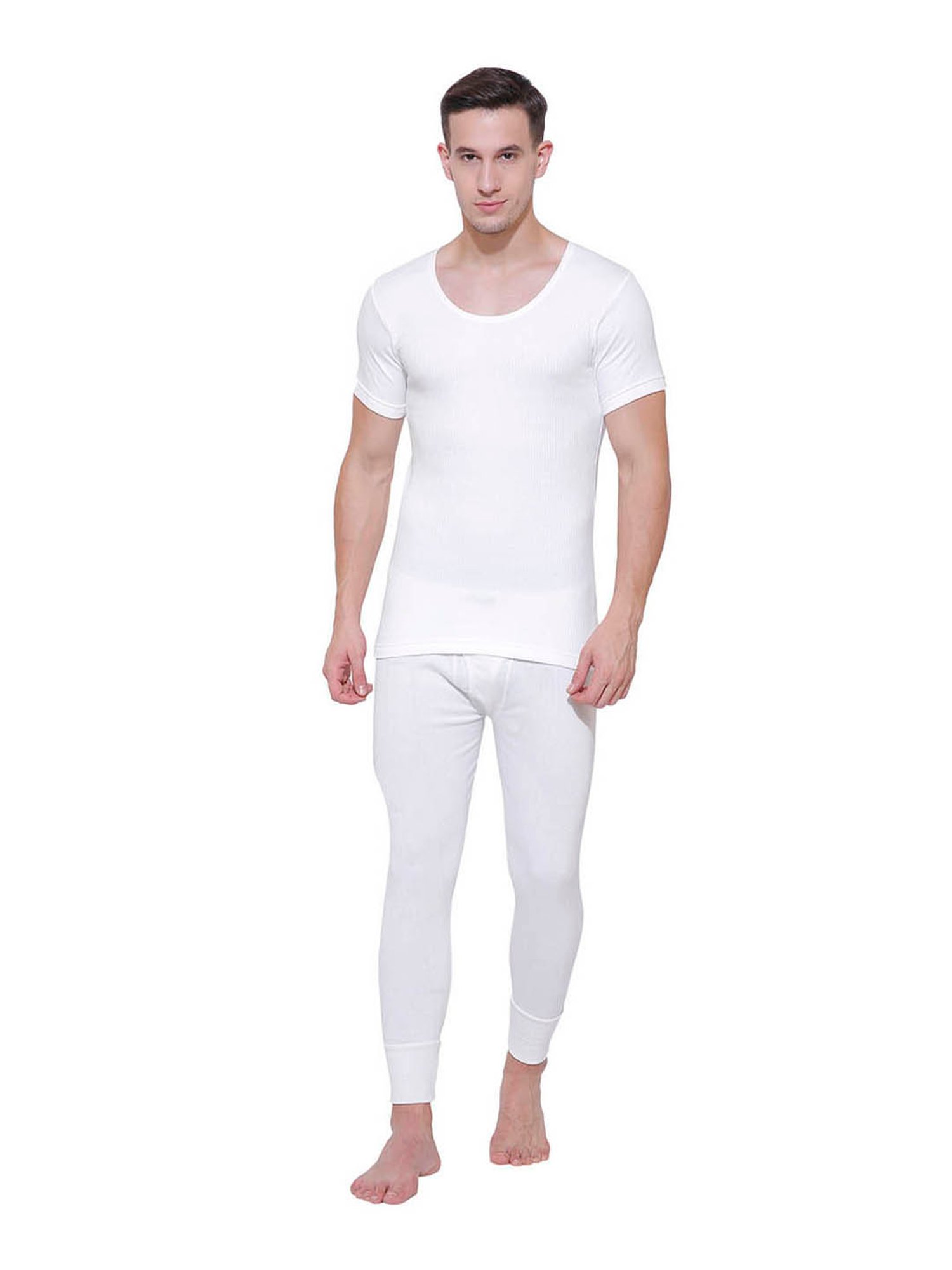 Bodycare Insider Off White Regular Fit Thermal Top