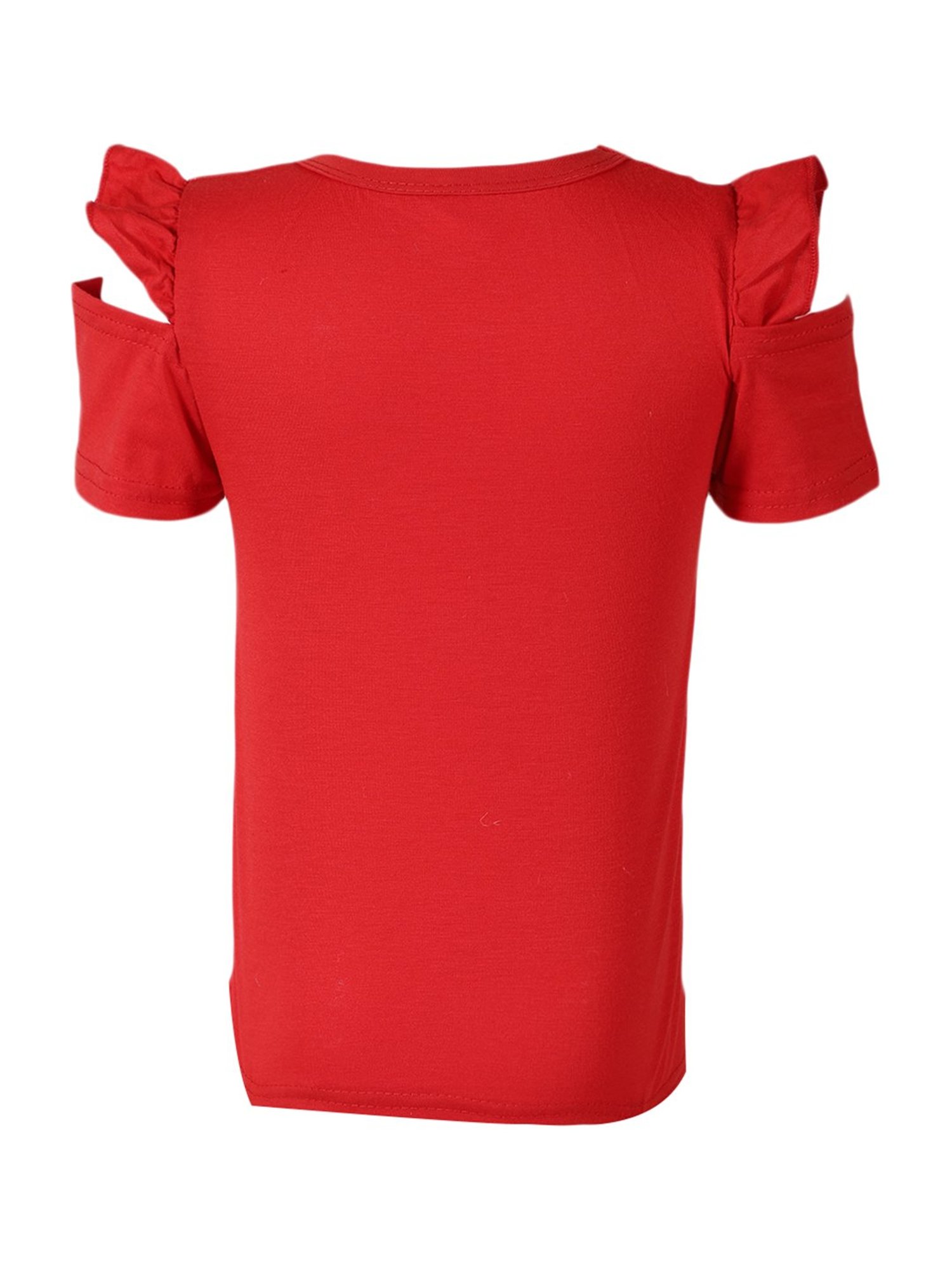 Passion Petals Kids Red Cotton Printed Top