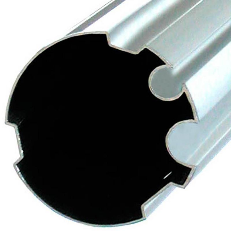 Kokido Pool Cover Reel 3.25 Inch 14 to 18.6 Foot Grooved Metal Tube Set, K480BX